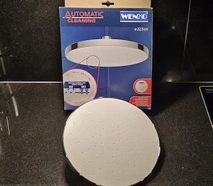 WENKO Duschkopf Regendusche Automatic Cleaning ABS verchromt 22,5 cm 24000100