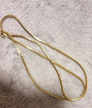 Edle Gokdkette 585 Gold, 70cm lang, 27,6g schwer