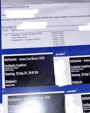 Haftbefehl Tickets Frankfurt 