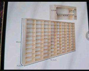 Setzkasten aus Holz für Modellautos und Sammlerstücke