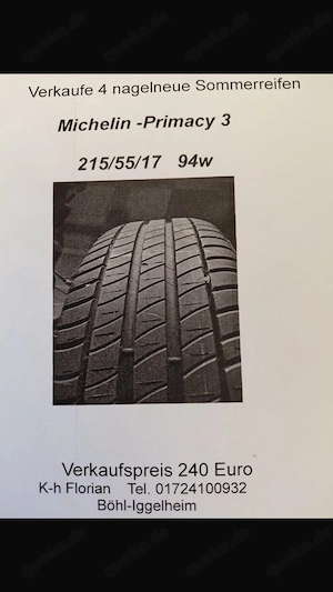 Autoreifen Michelin Primacy 3 