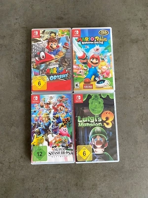 4 Nintendo Switch Spiele - 70 Euro 
