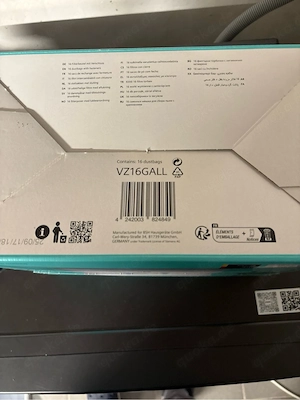 Siemens Staubsaugerbeutel mit 16 Stück VZ16GALL