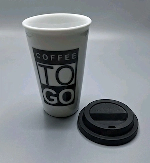 ASA Selection 14cm hoch 9cm breite Porzellan Coffee To Go