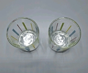 Gläser Set 2 Stück Wassergläser Wasserglas Glas 8,5cm hoch 7cm br Bild 2