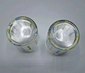 Gläser Set 2 Stück Wassergläser Wasserglas Glas 8,5cm hoch 7cm br Bild 3