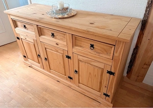 Massive Kiefer Kommode   Sideboard - Idimex | TOP Zustand