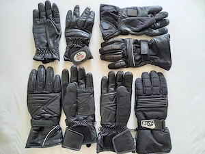 Motorradhandschuhe Gr. S Leder Textil vier Paar