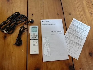 SHARP PA-VR10E PC Digital Voice Recorder in OVP Bild 4