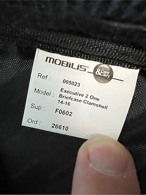 Mobius Laptoptasche Schwarz Bild 3