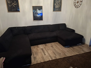 Gebrauchte Couch U Form mit Schlaffunktion zu verschenken 