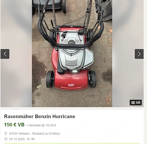 Benzin Rasenmäher mit Antrieb