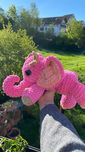 Gehäkelter Elefant  Bild 4