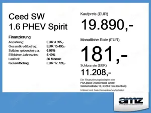 Kia Ceed SW / cee'd SW Ceed SW 1.6 PHEV Spirit *AHK*8-fach bereift* Bild 4