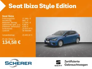SEAT Ibiza Style 1.0 TSI CarPlay Rückfahrkamera