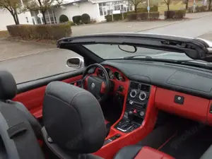 Mercedes-Benz SLK 200 Cabrio-Roadster-Coupe Automatik, Klimaaut., Bi-Color-Leder, JVC-SOUND, SH, Alu