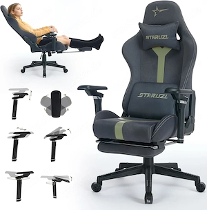 Staruzi Ergonomischer Gaming Stuhl mit 6D verstellbaren Armlehnen