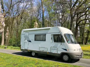 Caravans-Wohnm Hymer B584 | Klima | 2. Hand | Polster  Matratze NEU | Reisefertig Bild 2