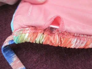 NEU m. Et. Lurex Glitzer Missoni Style Triangel BIKINI Oberteil Bustier TOP CALZEDONIA Chevron bunt Bild 5