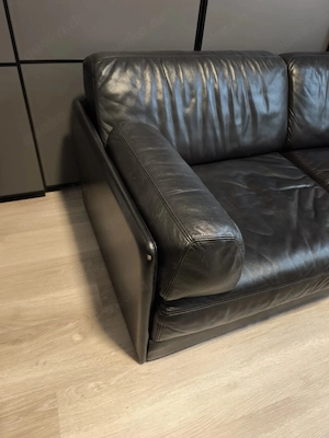 De Sede DS 76 Leder Designer Modulsofa Ecksofa Eckcouch Couch Sofa schwarz Bild 7