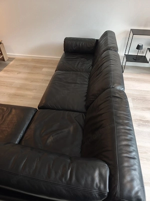 De Sede DS 76 Leder Designer Modulsofa Ecksofa Eckcouch Couch Sofa schwarz Bild 3