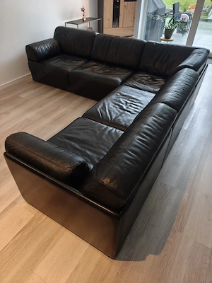 De Sede DS 76 Leder Designer Modulsofa Ecksofa Eckcouch Couch Sofa schwarz Bild 10