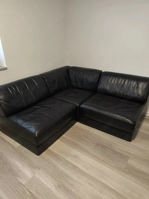 De Sede DS 76 Leder Designer Modulsofa Ecksofa Eckcouch Couch Sofa schwarz Bild 9