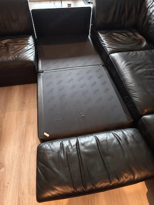 De Sede DS 76 Leder Designer Modulsofa Ecksofa Eckcouch Couch Sofa schwarz Bild 5