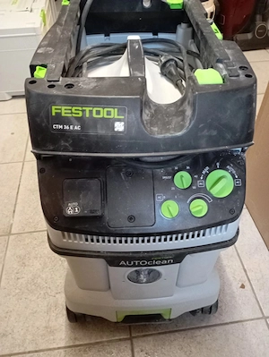 Langhalsschleifer Festool LHS 2_225 EQI Plus und Absaugmobil CTM36 E