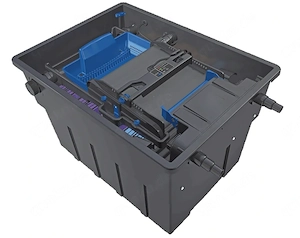 Schwimmteichzubehör - Filteranlage, Pumpen, UV-Lampe, Holzverkleidung, Leiter, Laubnetz, Sauger