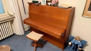 C Bechstein Klavier 1970 Nussbaum Mid Century Top Zustand Hocker.de