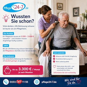 24h Betreuung zuhause   Pflegekraft für Senioren aus Polen