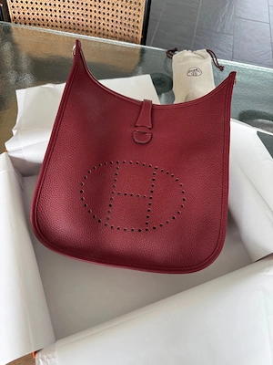Hermes Evelyne III 29, Rouge H , Seltene Farbe!, Originalverpackt