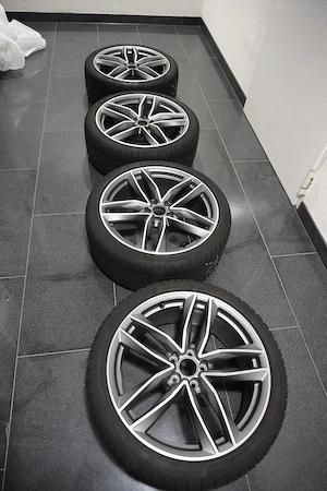 4 Original Audi 20 Zoll A6 S6 4G C7 4G9601025N Winterräder silber titan matt