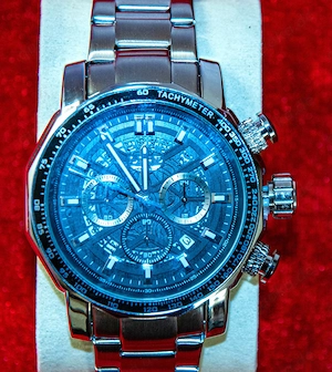 LIGE Chronograph Armbanduhr   3 ATM wasserdicht   Datum & Tag Bild 2
