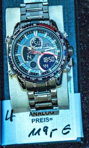 Luxuriöser LIGE   NAVIFORCE Chronograph   Analog & Digital   mit Garantie Bild 8