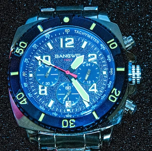 Original BANGWEI Chronograph in  hochwertiger Ausführung.