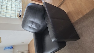 Couchgarnitur echtes Leder Bild 4