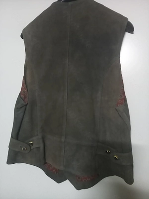Trachten Janker Jacke mit Weste Gr.52 in olive grau von SANDERSON Bild 7