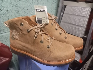 Trachten Schuhe aus Velourleder von MEINDL Gr. 38 in hell braun