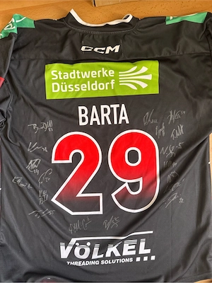 original signiertes Düsseldorfer EG trikot #29 Barta