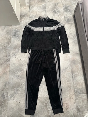 Original Sergio Tacchini Velour Anzug (Set)   Gr. L   Top Zustand