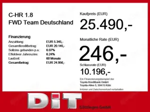 Toyota C-HR 1.8 FWD Team Deutschland ACC+LED+Navi+SHZ Bild 4