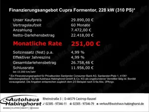 CUPRA Formentor 2.0 TSI DSG 4Drive VZ ACC DCC Navi PDC Kamera 19Al Bild 2