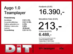 Toyota Aygo 1.0 Teamplayer Klima Kamera Tempomat Bild 3