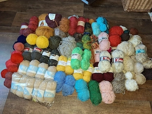 Wolle, Wollpaket, Strickwolle, gemischte Wolle 
