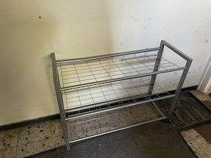 Metall Regal Schuhregal 80 30 60 cm   mit kleinem Knick
