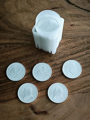 25x Krügerrand Silber 1 oz unze 999 Silbermünze 2019 Südafrika Ganze Tube - Neu