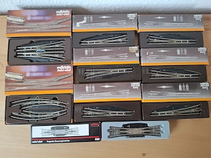 Märklin mini-club Spur Z - 11 Weichen - 8560 - 8561 - 8562 - 8563 - 8567 OVP