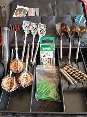 Für Hobby darter Dart Tasche mit viel Zubehör
